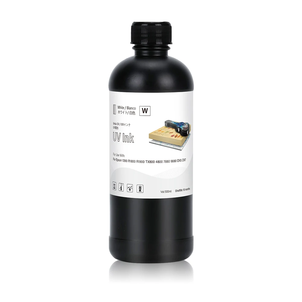 Winnerjet 500ML UV-inkt voor DX5 DX6 DX7 TX800 XP600 printkop voor Epson 1390 L800 L1800 R1800 printerinkt voor alle UV-printers