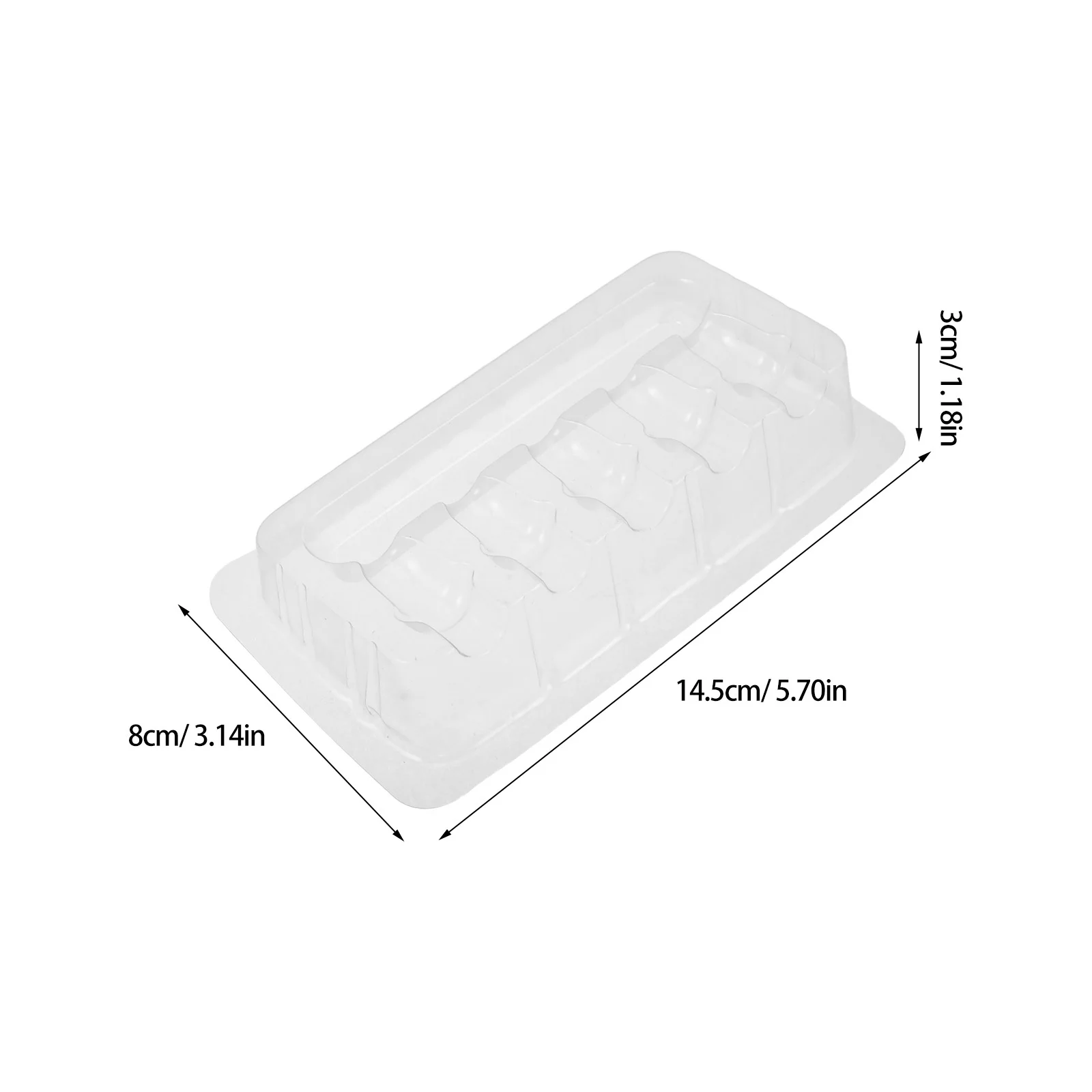 Bandeja de agujas todo en uno para tatuaje, soporte de tinta desechable para pigmentos, paleta de Microblading, bandeja organizadora de plástico grueso, 100 Uds.