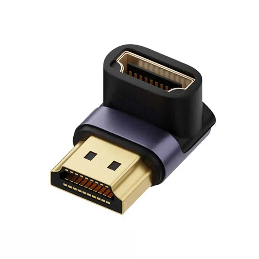 JCD 8K UHD 2,1 HDMI-kompatibel Extender Adapter Stecker 90 Grad Männlich Zu Weiblich Konverter Für PS4 PS5 HDTV Computer Laptop Monitor