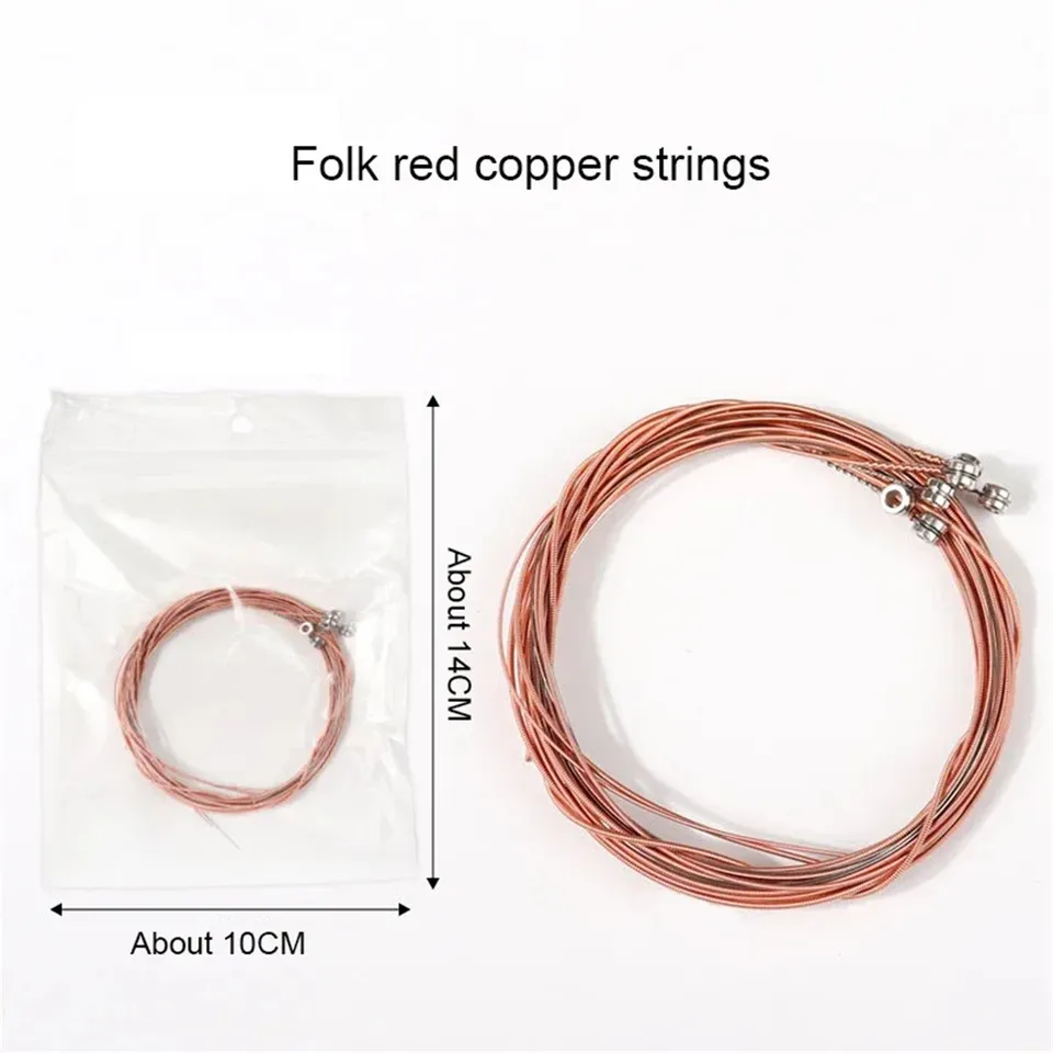 Miwayer  Acoustic Guitar Strings (6-Piece Set)  High Carbon Steel Core with Rust-Resistant Coating, Warm & Rich Tone - Detail Angle #05
