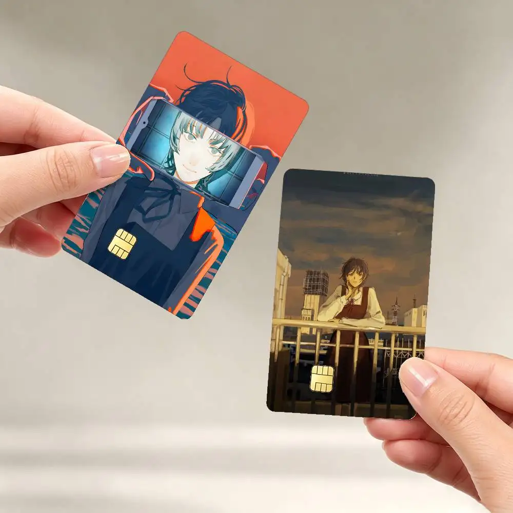 Adiós eri, película adhesiva de manga para tarjetas de crédito y débito, pegatinas impermeables.