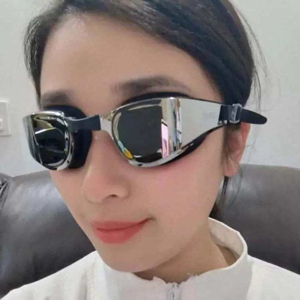 

Waterproof Swimming Goggles Electroplating PU Big Frame Anti-UV Swim Glasses 3D Fit HD Lens Anti-fog Swim Eyewear Professional