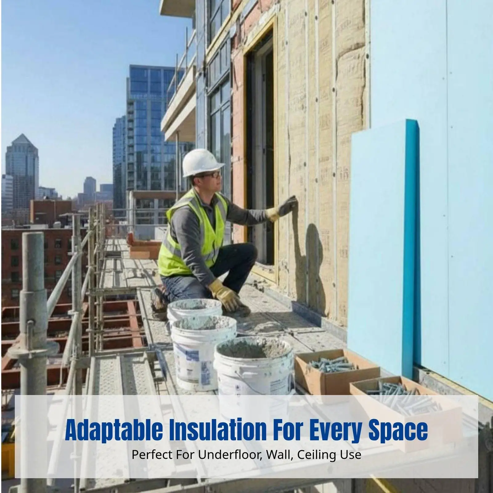 Durable XPS Foam Insulation Board Fireproof Polystyrene Panel for Wall Thermal Break Moisture Resistant DIY