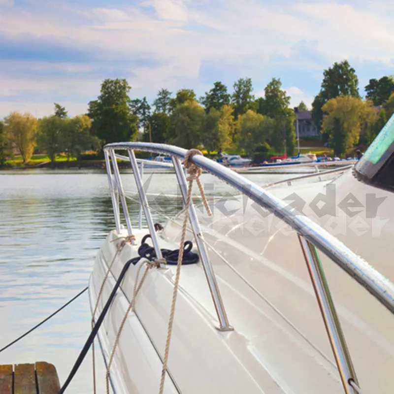 30/45/60/90 Degree 316 Stainless Steel Hand Rail Fittings 22/25mm Rectangula Base Tube Base For Boat Marine Yachts