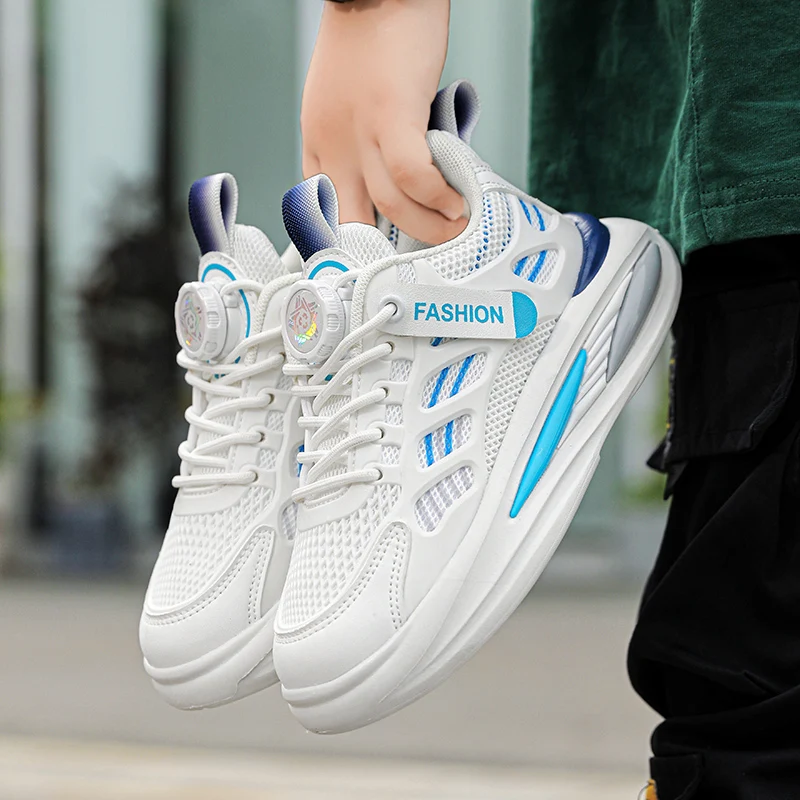 

Дышащая спортивная обувь для девочек, детские кроссовки для мальчиков, детская осенняя нескользящая повседневная студенческая обувь, уличная обувь, обувь-корзина