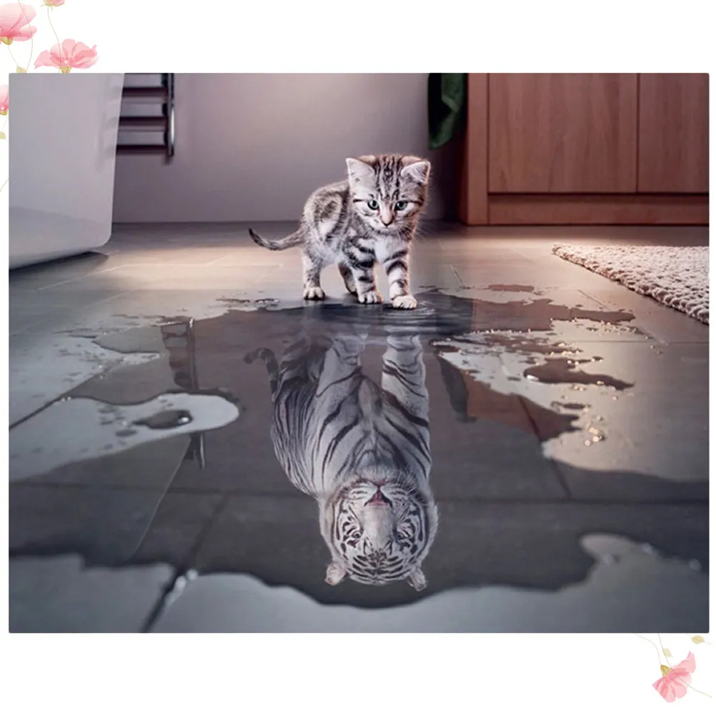 

1 Set/1000pcs Jigsaw Puzzle Pressure Reduction 2D Flat Intelligence Puzzle for Playing (Cat Pattern)