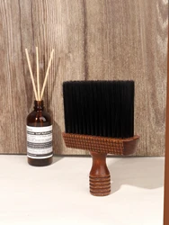 1pc professional hair salon styling tool for neck and face dust removal, hair cleaning soft brushing Special for real hair wigs