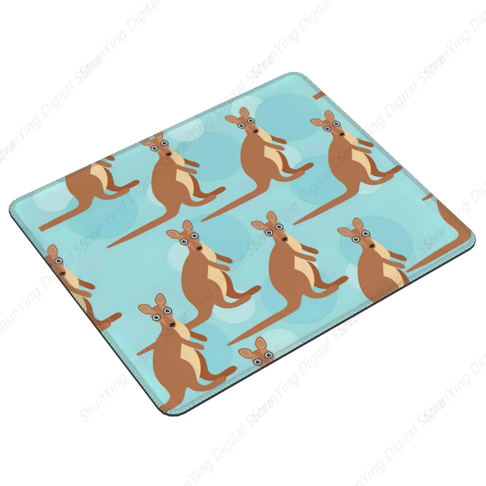 Interesting Kangaroo Zoo Anti Slip Rubber Base Mouse Pad Office Laptop Gaming Mouse Pad 18*22cm