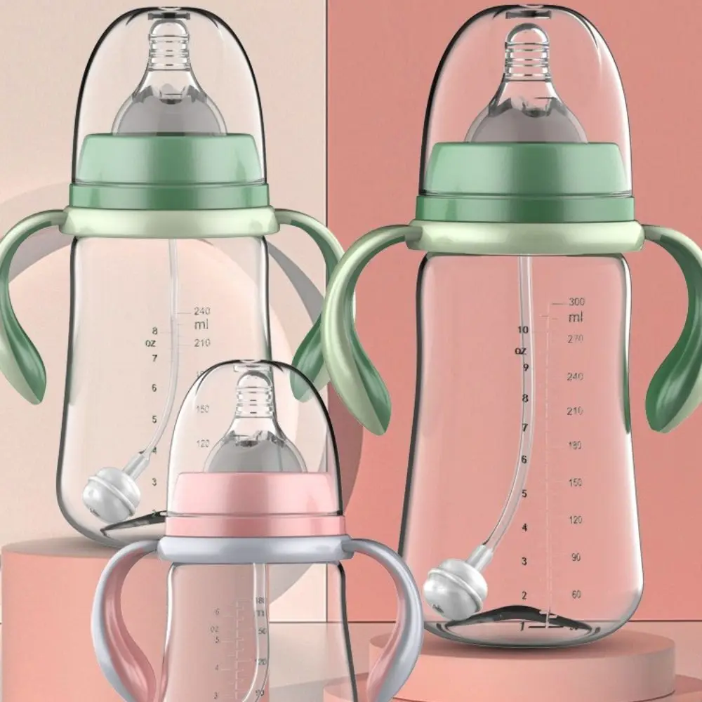

Food grade Baby Anti-drop High capacity Anti-Slip Handle Wide Mouth Feeding Bottle Baby Bottle Milk Feeding Bottle Water Bottle