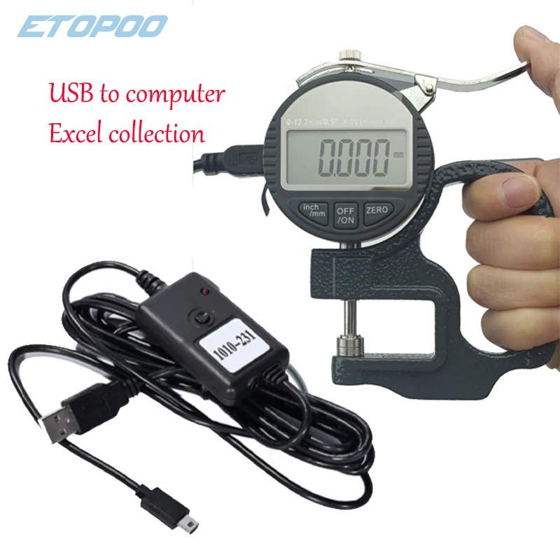 ETOPOO Caliper Electronic Thickness Gauge 12.7mm 0.01/0.001mm Digital Micrometer Thickness Meter Micrometro Measuring Tools