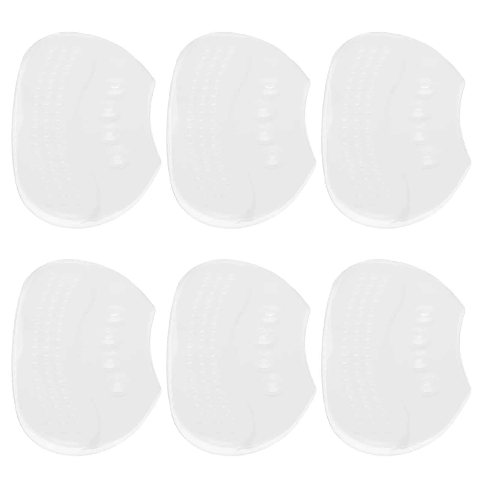 6Pairs Silicone Heel Pads Transparent Anti-Slip Grip for High Heels Blister Prevention Cushion Inserts Women Men Comfortable