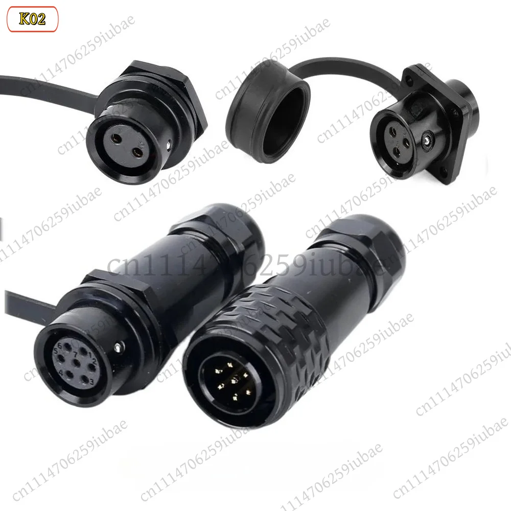 FC_ IP67 Push‑Pull Quick‑Lock Signal Connector 2‑9Pin For WEIPU SA12 Series Electronic Signal Adapter Equipment Spare Parts