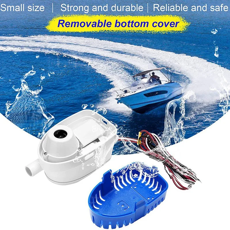 Automatic Bilge Pumps For Boats 12V Submersible Pump With Float Switch Auto Bilge Water Pump