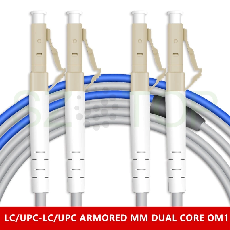 3M Armored MM DX OM1 Duplex Patchcord Multimode Fiber Patch cord LC SC FC ST UPC APC Patch Cord Fiber Optic Pigtail customized