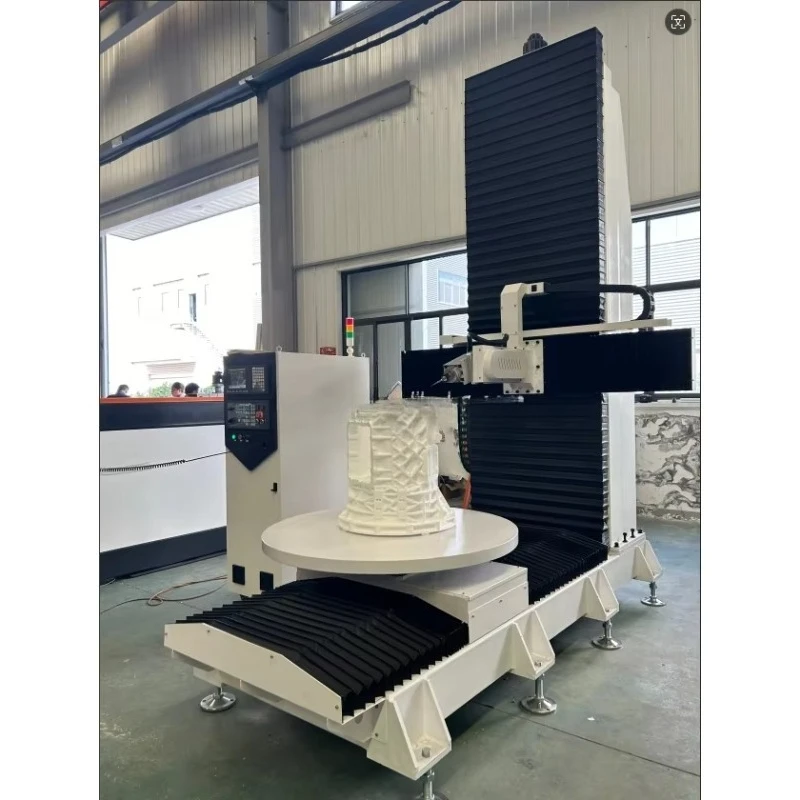 High Configuration 5 Axis ATC CNC Router 3D Wooden Foam Model Carving Milling Machine 6kw Delta Inverter Air Cooling Syntec