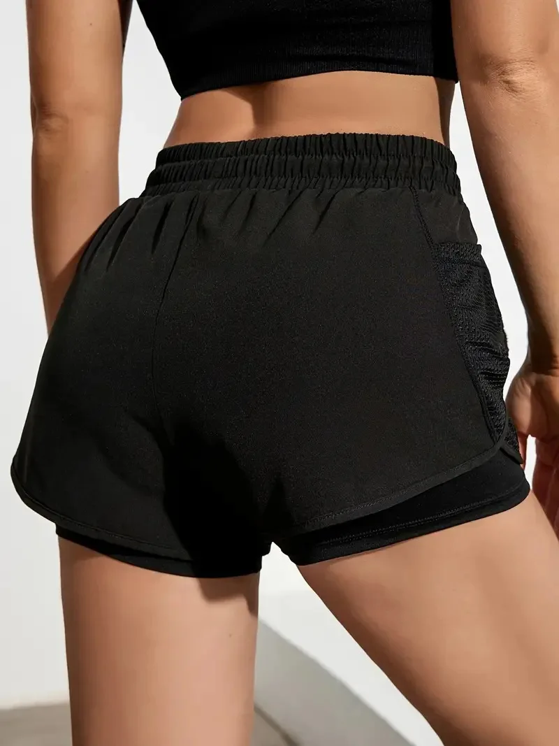 2026 Sommer Damen High-Waist Schnelltrocknende Yoga-Leggings Rutschfeste Lockere Fitness-Laufhose Atmungsaktive Outdoor-Freizeit-Sporthose – Detail 6