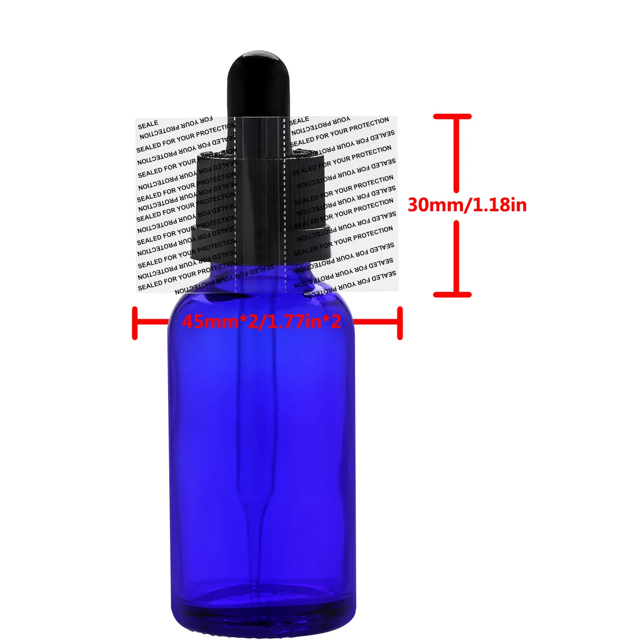 250/500Pcs Pvc Transparant Heat Shrink Bands 45 x 30 mm For  Various Boston Round Bottles, Tinctures, and Many Other Bottles