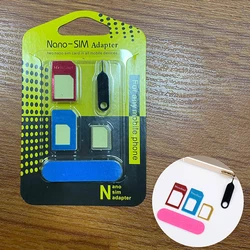 Mobile Phone Repair Tool 2PCS 5 In1 SIM Card Adapter For IP 5 Nano Sim Adapter Set SIM Card Full Sim Card Adapter