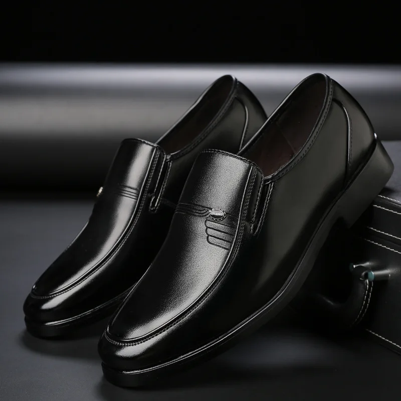 black leather shoes men dress loafers decent shoes for man office wedding shoes man casual business loafers chaussures habillées