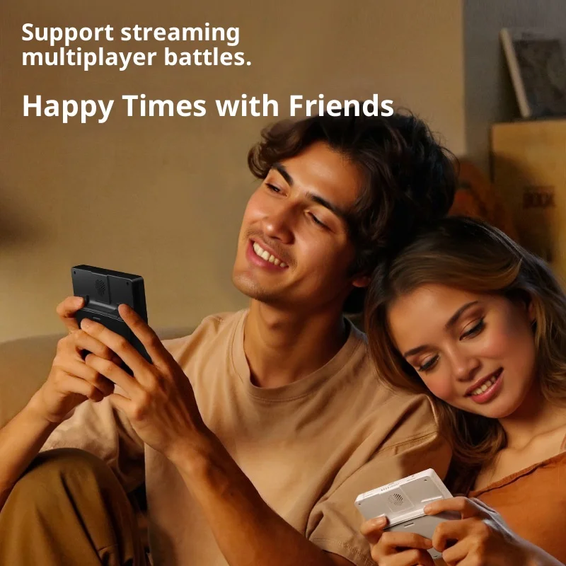 وحدة تحكم ألعاب محمولة باليد E5 فائقة مع أنظمة مزدوجة 6 + 128 ذاكرة تشغيل سحابة الألعاب 5 بوصة Ips Hall Joystick وحدة تحكم ألعاب