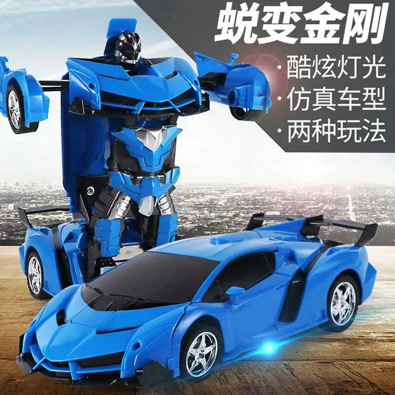 BGTOY RC Car 4WD Remote Control Deformation Robot Car Boy Anime Model Transformation 20CM Action Figures For Kids Toys Gifts