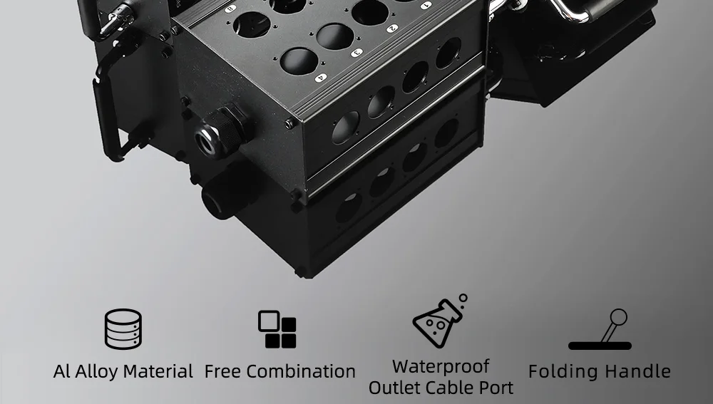 Mehrkanaliges Al-Legierungs-Kabel, Blanko-Kabelbox mit 16/24/32 Kanälen für Bühnen- und mobile Audioanwendungen, XLR-Stecker/Buchse Audiosignalkabel – Detail 3