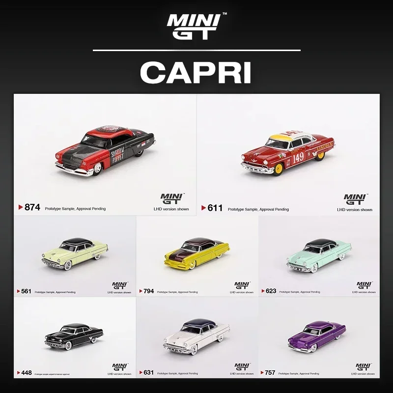 

MINIGT In Stock 1:64 Capri Hot Rod 1954 Diecast Diorama Model Collection Toys 757 623 561 631 794