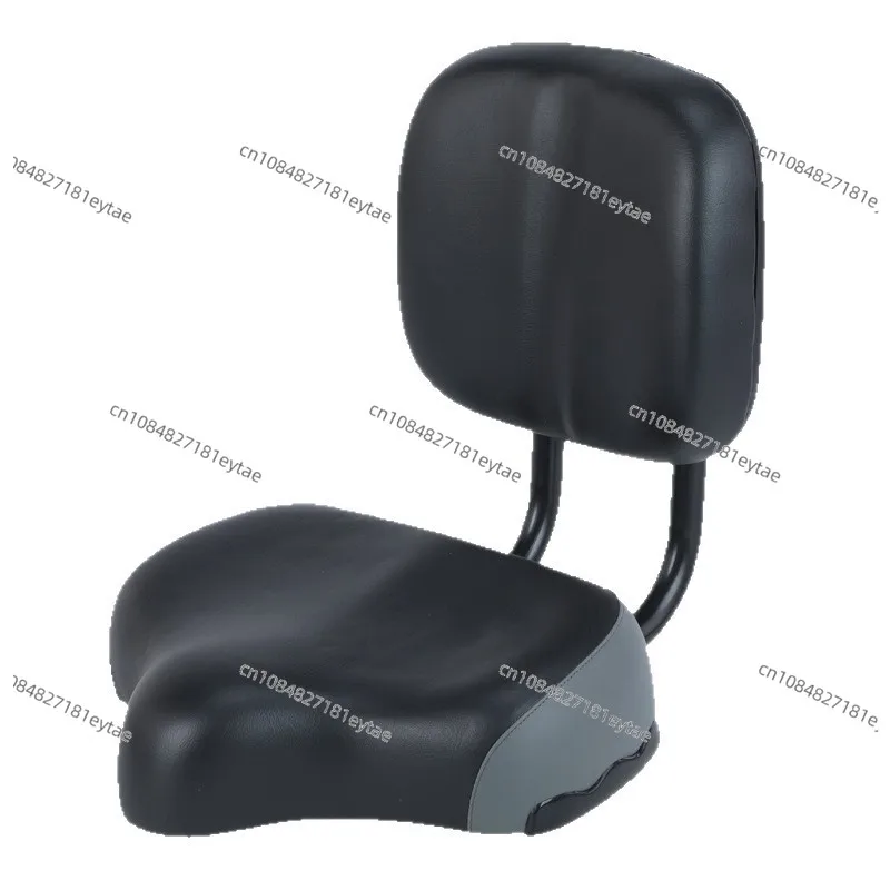 Electric Bike Seat with Backrest Large Comfortable Saddle for Fitness Bike Leisure Tricycle Cushion for Adult Comfort Ride