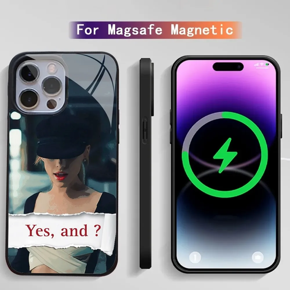 A-Ariana G-Grande Phone Case For IPhone 15 14 13 Pro Max 11 12 Mini Alex Mirror For Magsafe Wireless Charging Cover