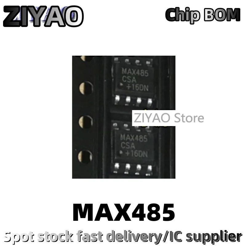 1PCS MAX485CSA MAX485 MAX485ESA RS485 Transceiver Chip SMD SOP8