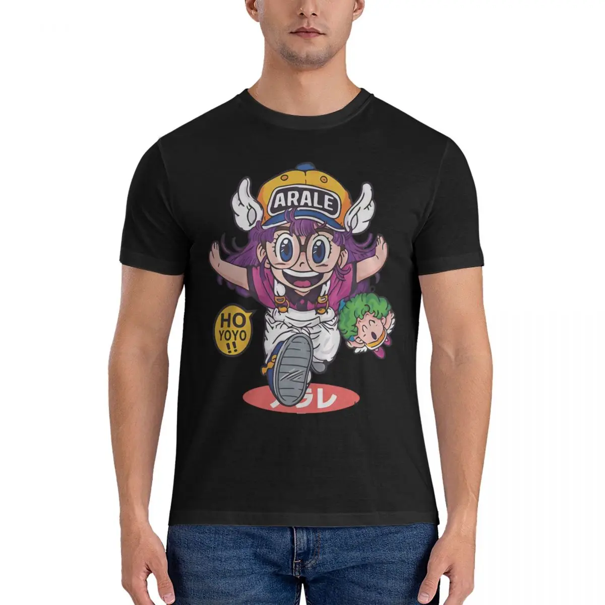 Arale Norimaki - T-Shirt Men Dr Slump Awesome Pure Cotton Tee Shirt O Neck Short Sleeve T Shirts Gift Idea Clothes