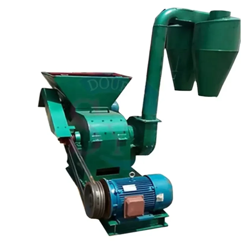 Large Scale Hammer Type Straw Feed Mill Pulverizer/Multifunctional Corn Cob Beating Machine for Livestock Breeding Plant