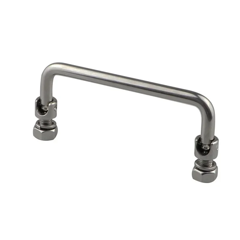 Stainless Steel Boat Door Handle Heavy Duty Handrail Grab Rail Handle for Marine Yacht Motorhome Camper 90º Folding