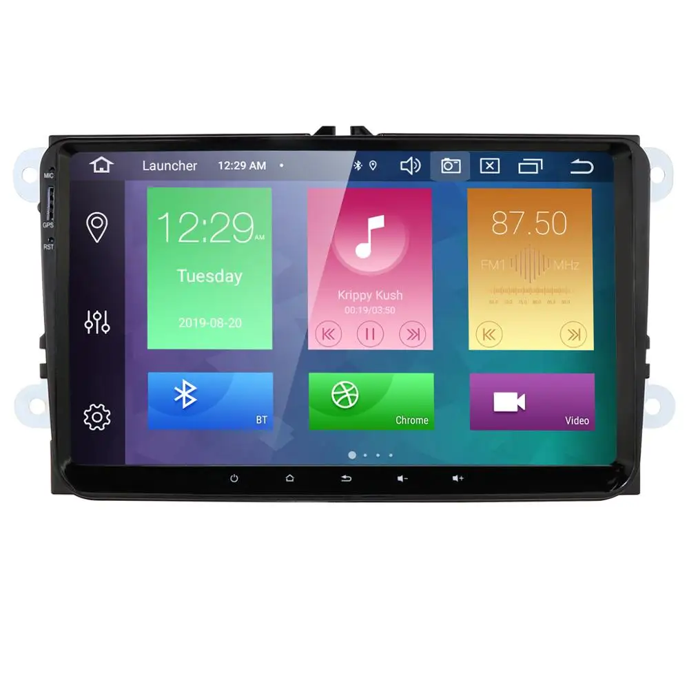 Android 10.0 9 Inch 2 Din 4G RAM 32G ROM GPS Car Radio Stereo For VW Passat Golf 4 5 Tiguan Polo Skoda Fabia CC DAB WIFI BT CAM