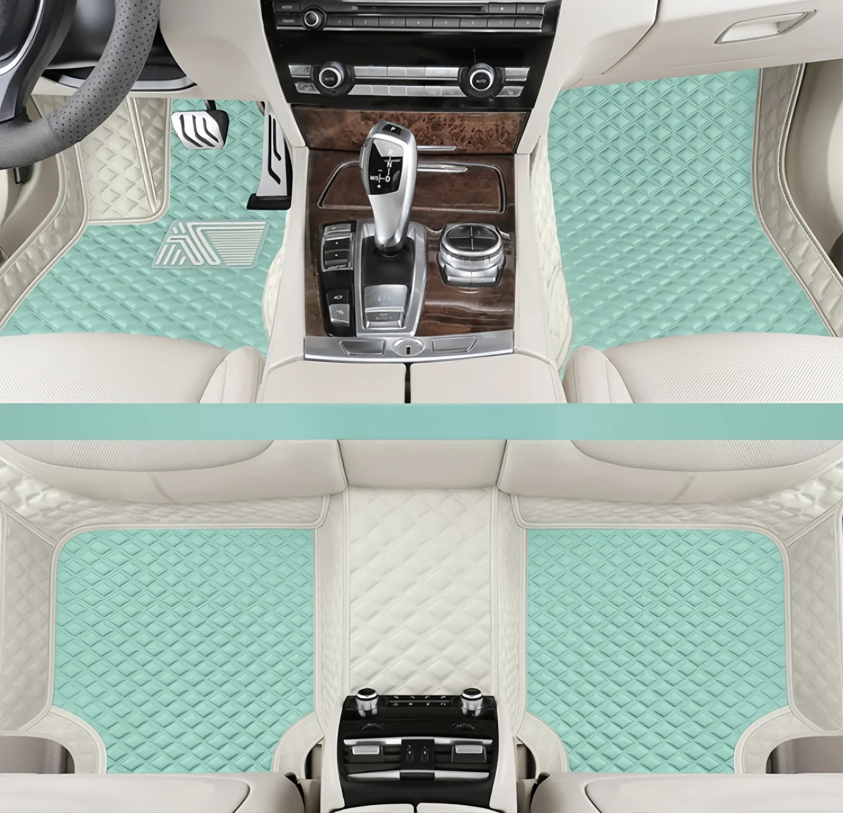 High Quality Artificial Car Floor Mats For Toyota Tundra  All Weather Leather Skidproof Pedal, Waterproof