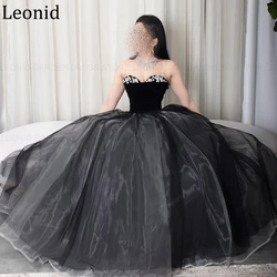 LEONID Simple Chiffon Pleated Party Evening Gown 2024 New A-Line Customized Prom Dress Asymmetrical Formal Occasion Dresses