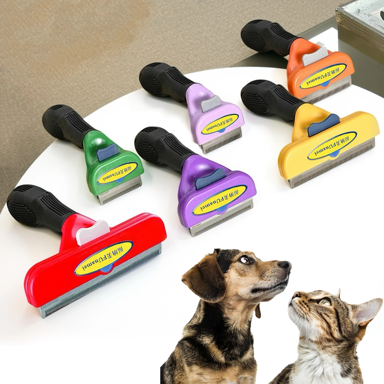 Cat Brush Grooming Accessories Pet Hair Knotting Remover Large Cats Dogs Short Long Hair Anti Lice Combs Dog Hair Care Supplies