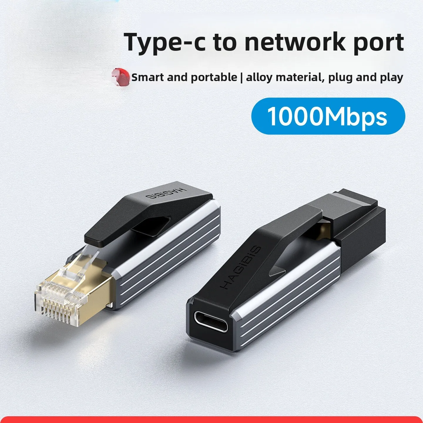 Custom USB-C to RJ45 2.5GbE Network Adapter, Phone Laptop Desktop Wired Internet, USB-C PD Passthrough Powered,Downclock 1G/100M