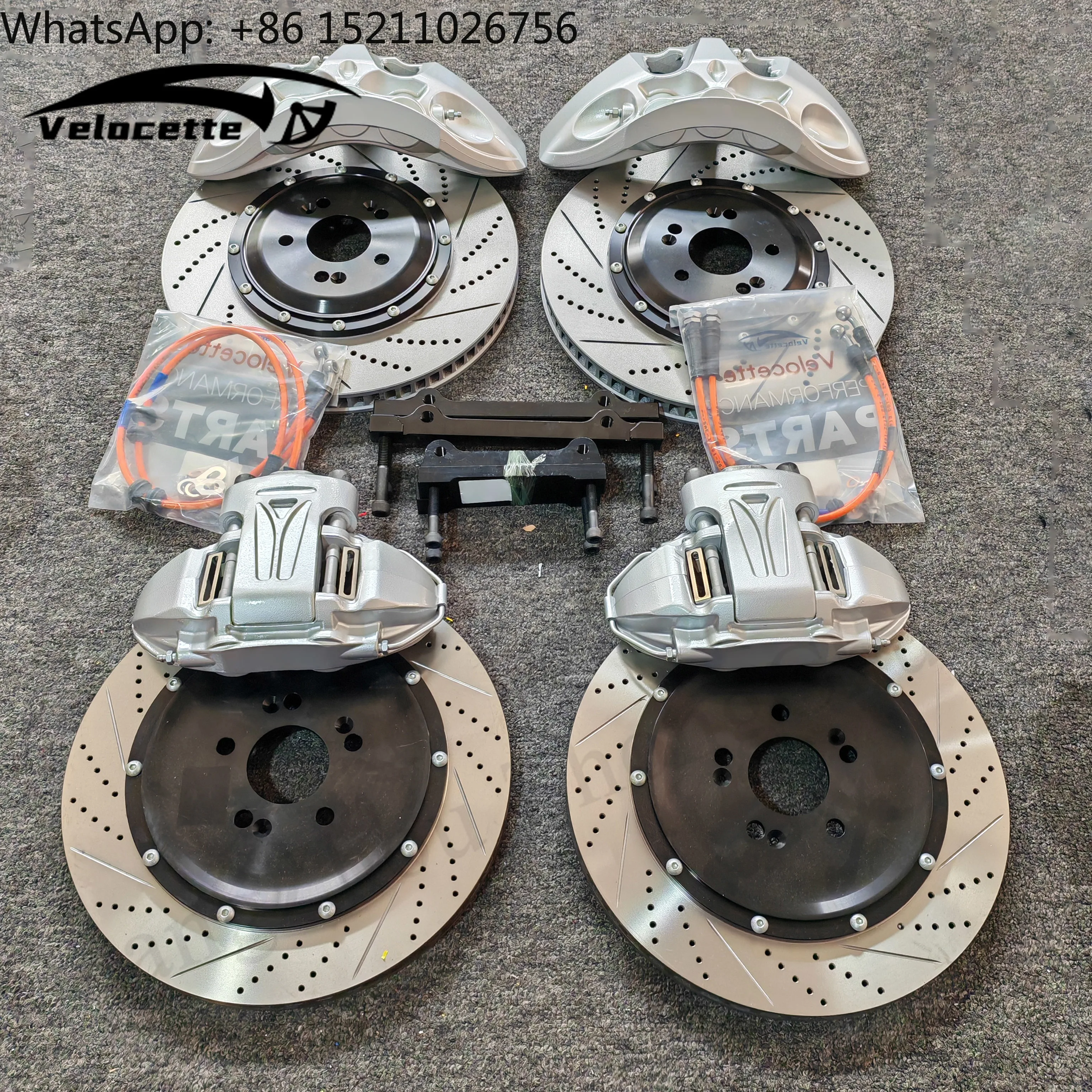 Front Wheel 6 Piston Big Brake Rear Wheel 4 Piston Caliper Kit 380 400 Rotor for Genesis GV80