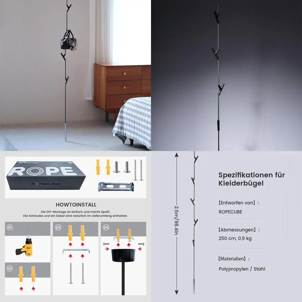 

Современная вешалка для одежды с 5 крючками, высотой 98 дюймов, идеально подходит для прихожей, спальни или офиса, элегантная черная отделка.