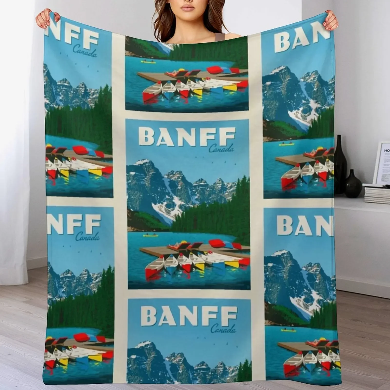 Banff Canada Throw Blanket blankets ands Luxury Thicken Baby Blankets