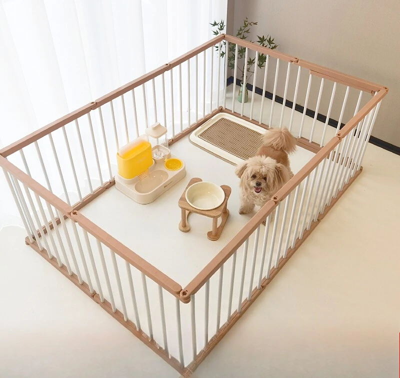 

Dog Cage Strong and Durable Smooth Dogs Pets Indoor Fence Anti-rust Dog Fences Creative Design Easy Install Pet Product Supplies