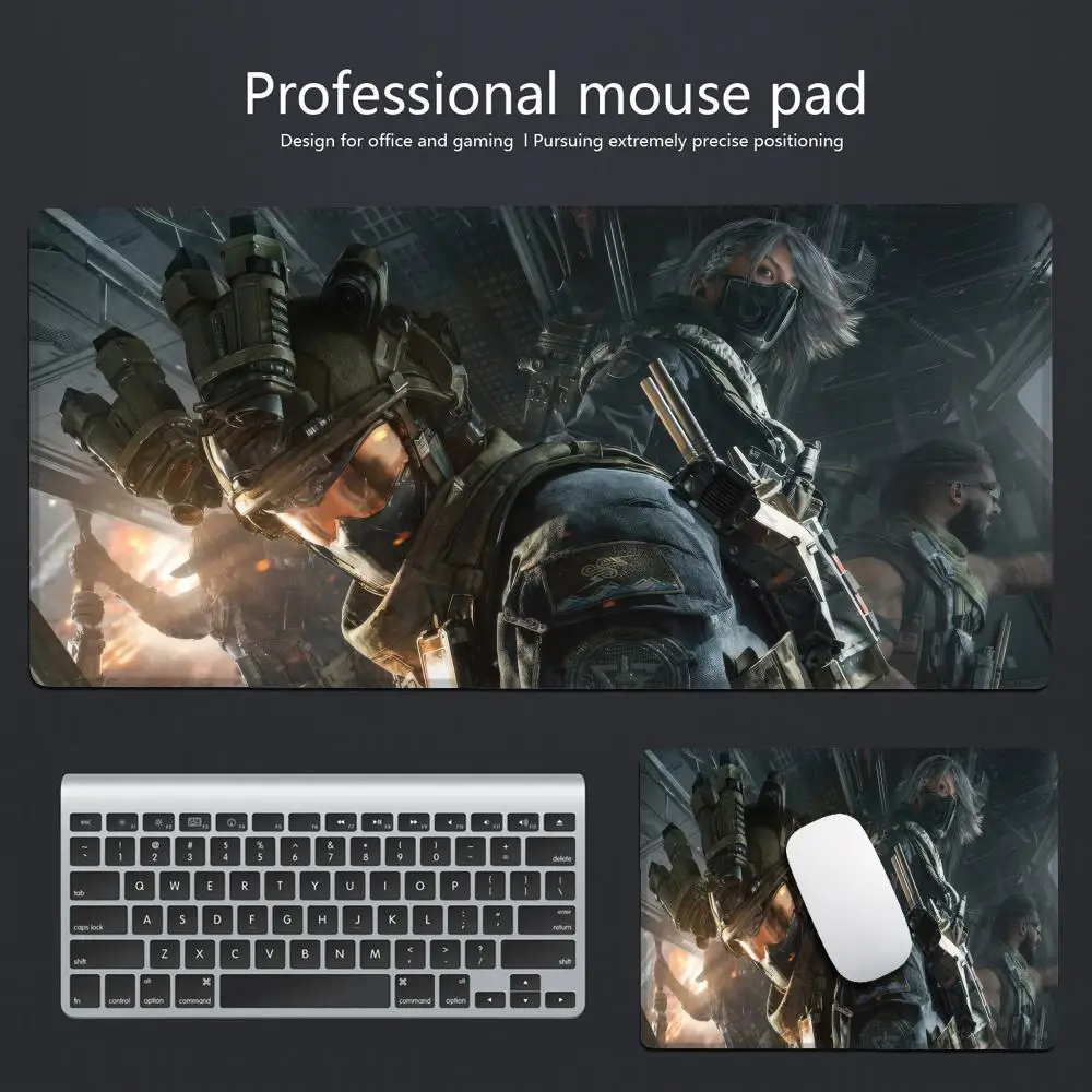 Delta Force game Beautiful patternsOffice Computer Desk Mat Table Keyboard Big Mouse Pad Laptop Cushion Nonslip Decor
