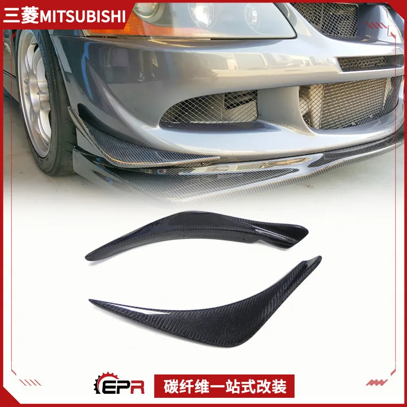 

Подходит для Mitsubishi Evolution, модифицированного эвакуационного искусства EVO8, углеродного волокна с воздушным ножем на передней планке, воздушного спойлера