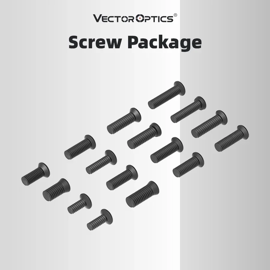 Vector Optics Pistol Red Dot Sight Screw Package 16 Sets of Screws, Heads 5.5 & 5.0mm Diameter For VE Optics&Adapters,Firearms