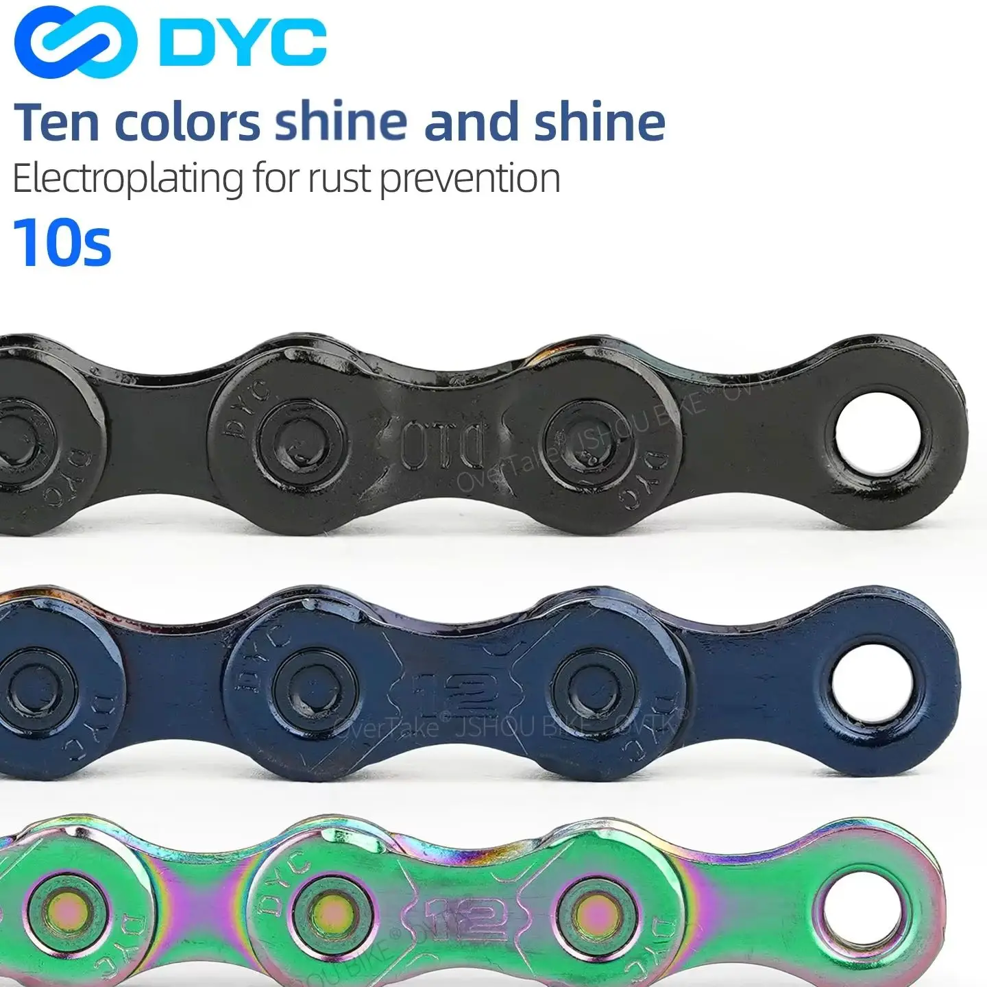 

DYC 10s велосипедная цепь 116L красочный вакуумный гальванический шоссейный велосипед MTB для UT SRAM DA SHIMANO велосипедные детали с быстрой пряжкой