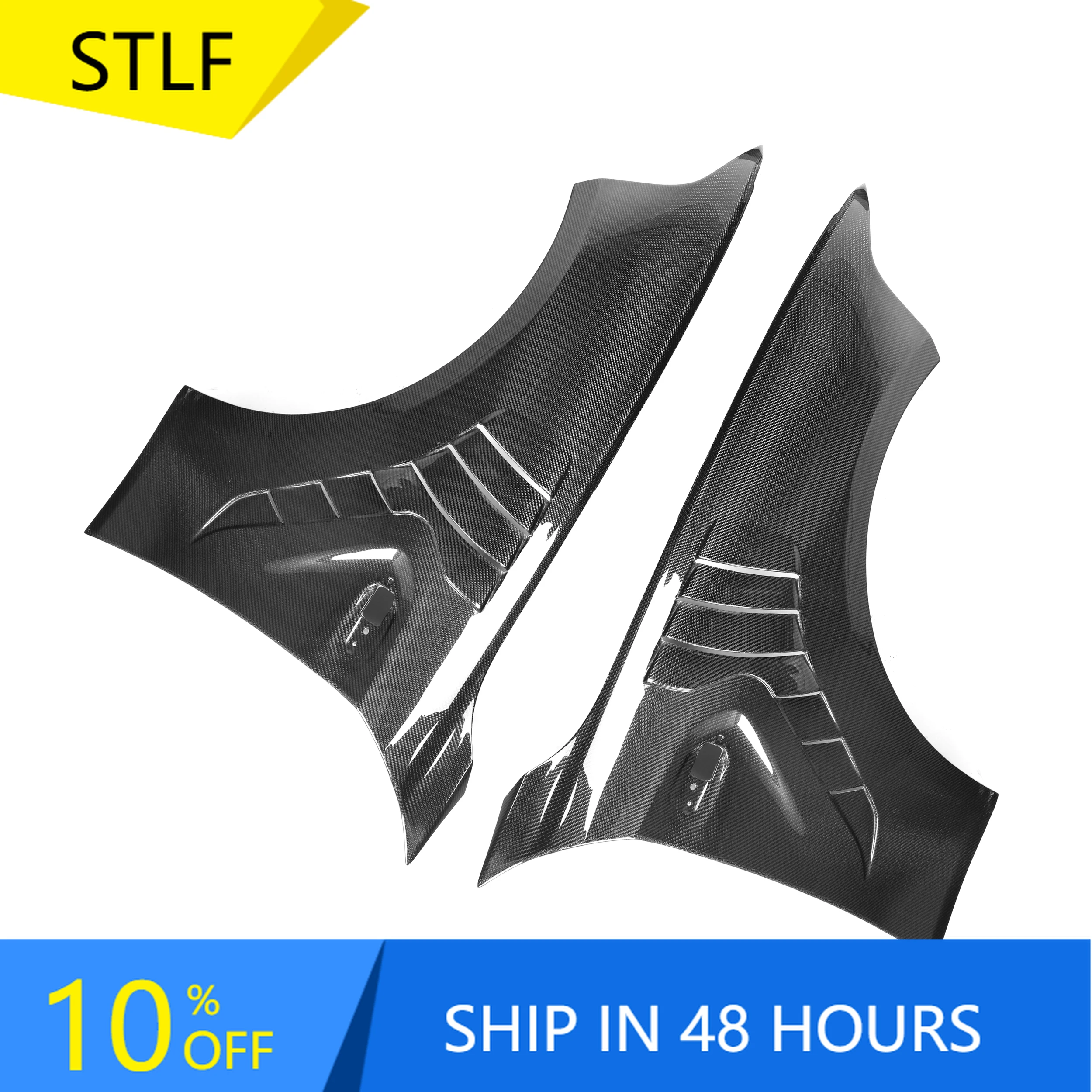 

STLFHigh Quality Carbon Fiber Side Fenders for BMWs F87 M2 M2C 2015-2019 Fenders Replacement Car Accessories