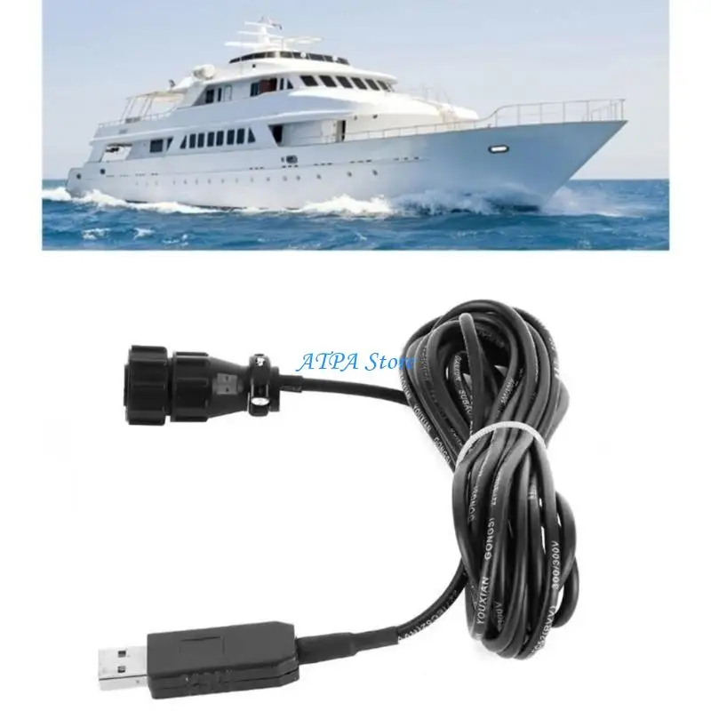

U13C 2m USB Cable with Shielding for Matsutec NPC-100 Reduced Interference and Reliable Data Transfer Stable Sea Operations