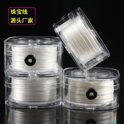 Cable elรกstico fuerte para abalorios, 200 metros, 0,8mm, nailon, cristal, accesorios de joyerรญa DIY