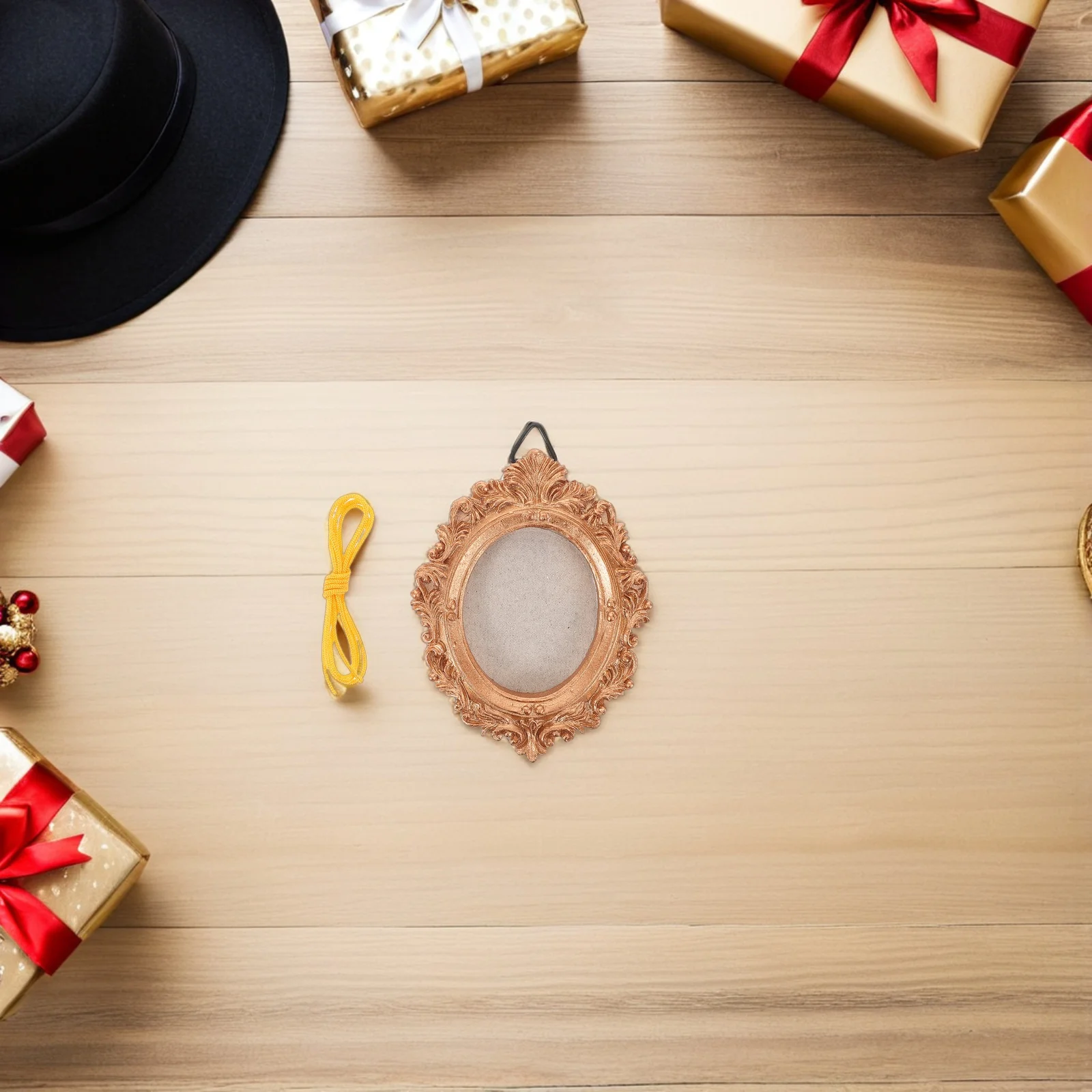 إطار صورة صغير عتيق للتعليق على الحائط، معرض صغير، إطار مزخرف لشجرة عيد الميلاد، ديكور منزلي، هدية حرفية #1